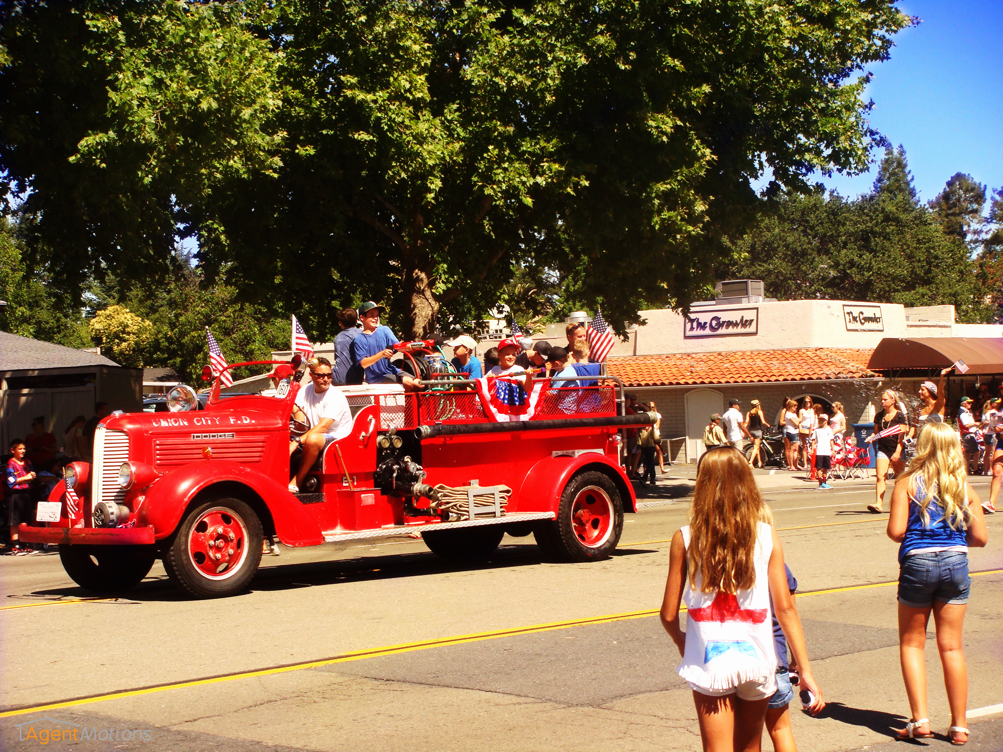 Fourth of July scene for use by real estate agents in their marketing