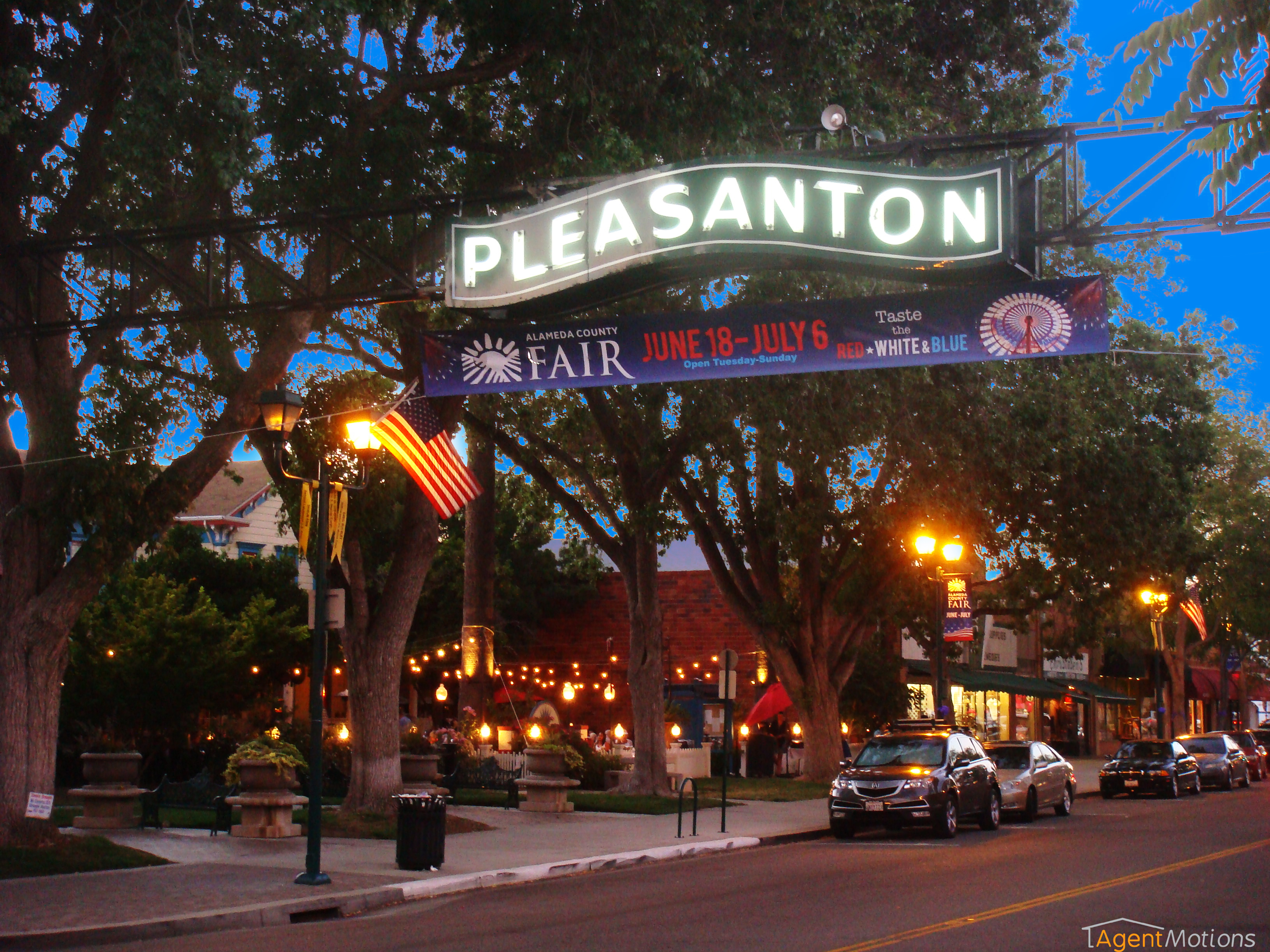 Pleasanton scene for use by real estate agents in their marketing